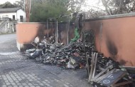 Fogo destrói ecopontos em Guimarães
