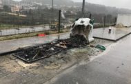 Mais um ecoponto incendiado, agora na Póvoa de Lanhoso