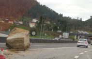 Camionista perde bloco de granito de “várias toneladas” na A27 em Ponte de Lima