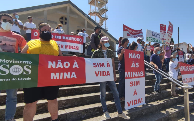 SOS Terras do Cávado de Barcelos junta-se em Viana a protesto contra projectos de exploração de lítio